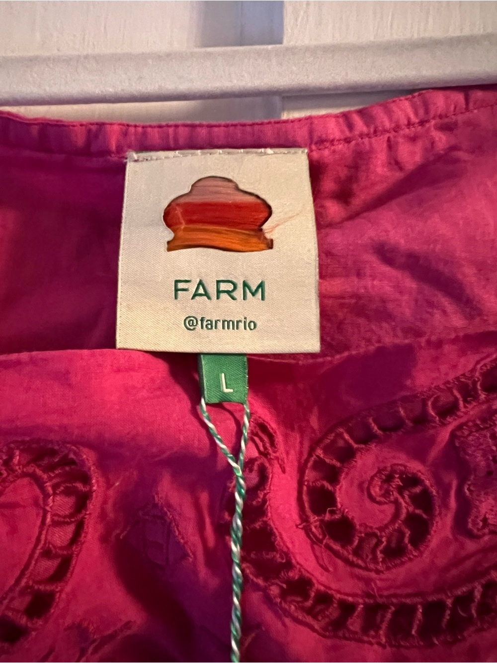 Farm Rio Pink Lace Top NWT - Picture 8 of 11